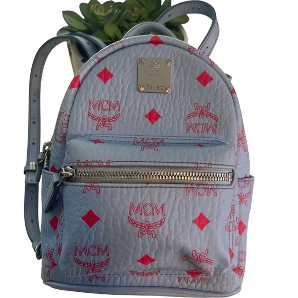 MCM | Bags | Mcmvisetos Xmini Stark Bebe Boo Backpack Blue  display picture 1